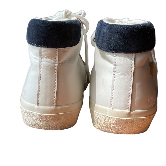 Madewell Sidewalk High Top Sneakers in Colorblock Leather Sz. W - 8 M 6.5 - Picture 7 of 9